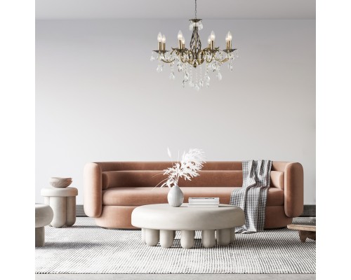 Подвесной светильник Escada 2107/6P E14*40W Antique Brass