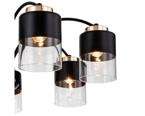 Светильник на штанге Escada 2121/7P E27*40W Black/Gold