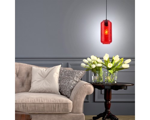 Подвесной светильник Escada 10177/1S E27*60W Black/Red