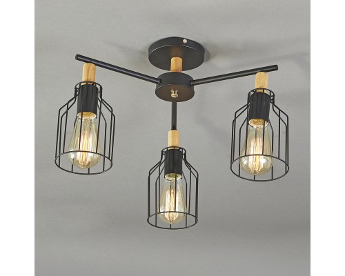 Потолочный светильник Escada 469/3PL E27*60W Black