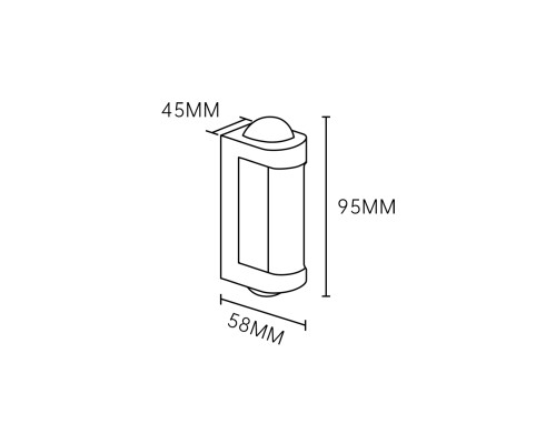 Настенный светильник Escada 30006W/01 LED*4W IP54 Black