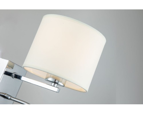 Настенный светильник Escada 552/A LED*1W+E27*60W Chrome/White