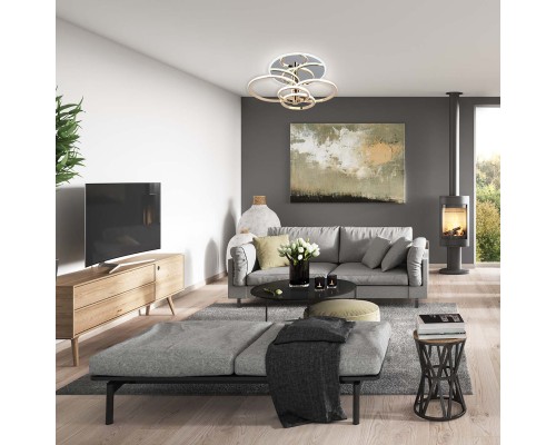 Потолочный светильник Escada 10213/4 LED*84+24W Chrome/Gold