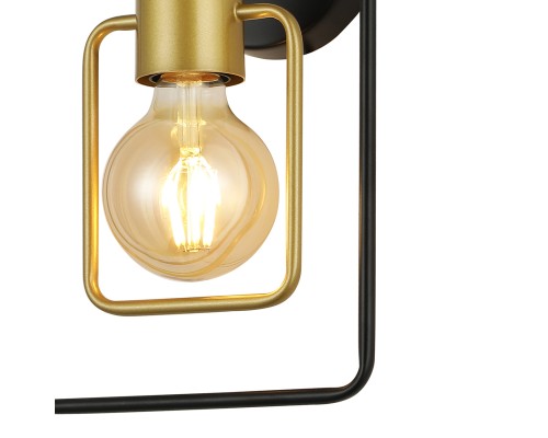 Настенный светильник Escada 1165/1A E27*40W Black/Gold