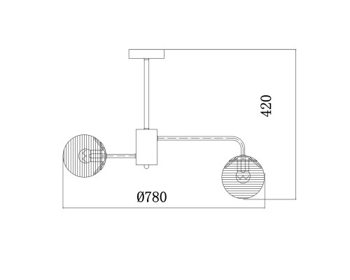 Светильник на штанге Escada 646/8P E27*60W Black