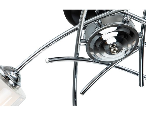 Потолочный светильник Escada 1170/6P E27*60W Chrome/Black