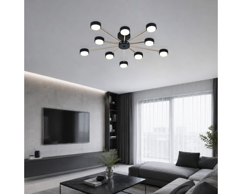 Светильник на штанге 120008/10R GX53*15W Black/Gold