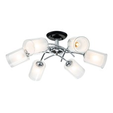 Потолочный светильник Escada 1170/6P E27*60W Chrome/Black