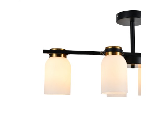 Светильник на штанге Escada 1151/6P E14*40W Black/Brass