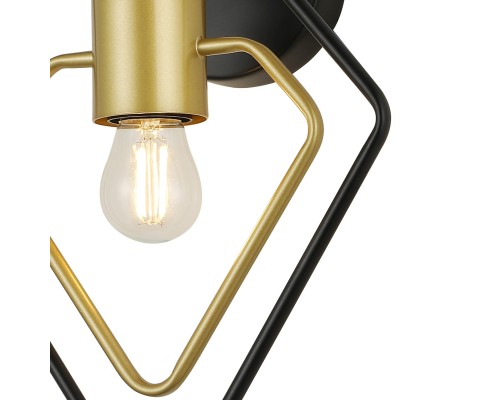 Настенный светильник Escada 1164/1A E27*40W Black/Gold