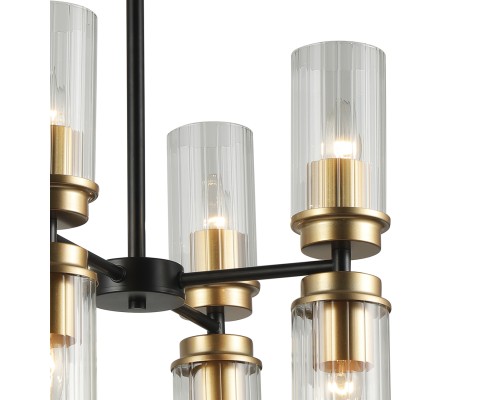 Светильник на штанге Escada 2138/8P E14*40W Black/Gold