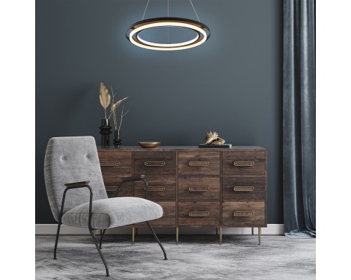 Подвесной светильник Escada 10248/2 LED*82W Black/Wood