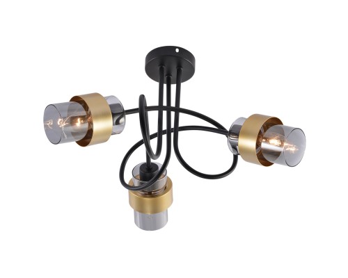 Потолочный светильник Escada 1139/3P E14*40W Black/Gold