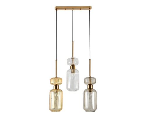 Подвесной светильник Escada 1141/3S E14*60W Beige/Clear/Amber