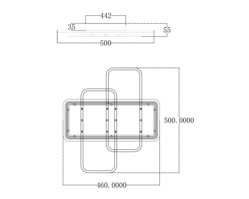 Потолочный светильник Escada 10215/S LED*85W White/Black