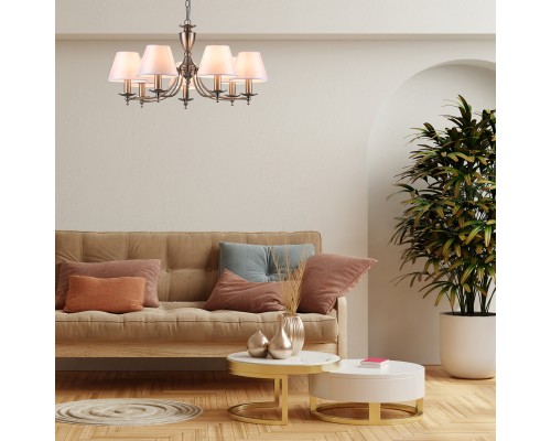 Подвесной светильник Escada 1144/7PL E14*40W Satin nickel