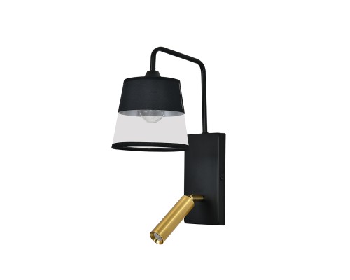 Настенный светильник Escada 598/1A E27*40W Black/Brass