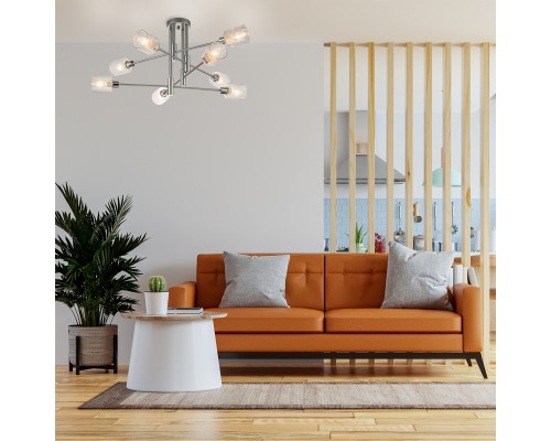 Светильник на штанге Escada 1140/8P E14*40W Silver/Chrome