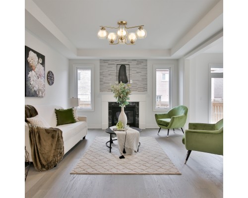 Потолочный светильник Escada 1134/6 E27*60W Сhampangne gold