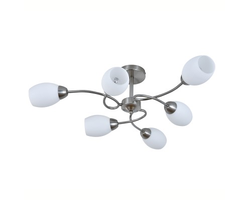 Светильник на штанге 150007/6R E27*60W Satin nickel