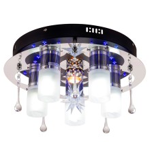 Потолочный светильник Escada 167/5+1PL E27*40W+MR11*35W+LED Chrome