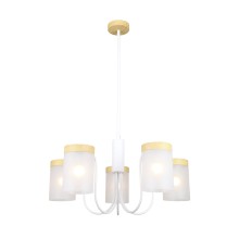 Светильник на штанге Escada 1172/5P E14*40W White/Wood