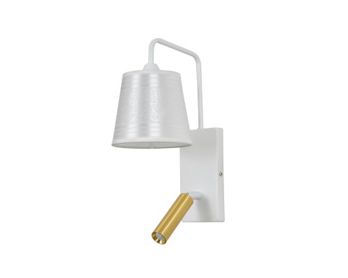 Настенный светильник Escada 598/1A E27*40W White/Brass
