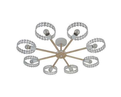 Светильник на штанге Escada 679/8P E27*60W White/Wood