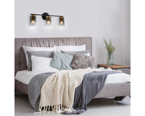 Настенный светильник Escada 2118/3A E14*40W Black/Brass