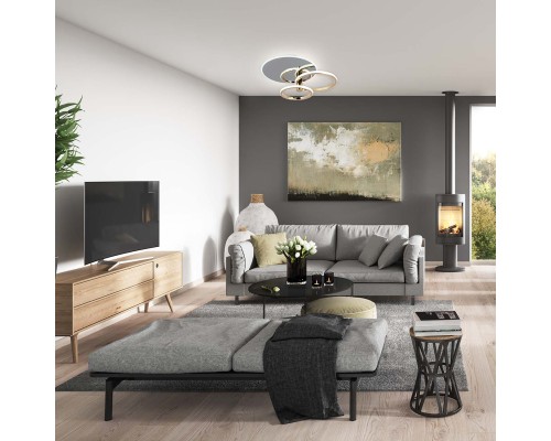 Потолочный светильник Escada 10213/2 LED*33+23W Chrome/Gold