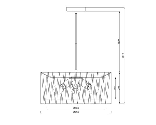 Подвесной светильник Escada 10181/3S E27*60W Black/Silver