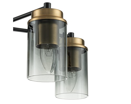 Светильник на штанге Escada 2118/5P E14*40W Black/Brass