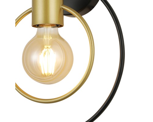 Настенный светильник Escada 1162/1A E27*40W Black/Gold