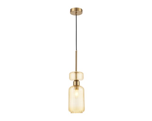 Подвесной светильник Escada 1141/1S E14*60W Antigue copper/Amber