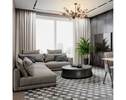 Светильник на штанге Escada 10165/12PL E14*60W Copper