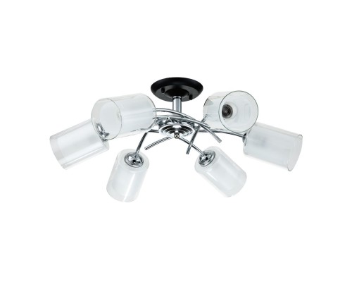 Потолочный светильник Escada 1170/6P E27*60W Chrome/Black