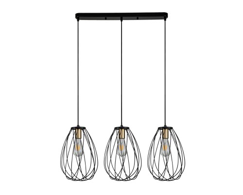 Подвесной светильник Escada 10180/3S E27*60W Black/Brass