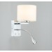Настенный светильник Escada 552/A LED*1W+E27*60W Chrome/White