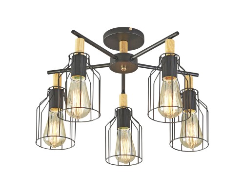 Потолочный светильник Escada 469/5PL E27*60W Black