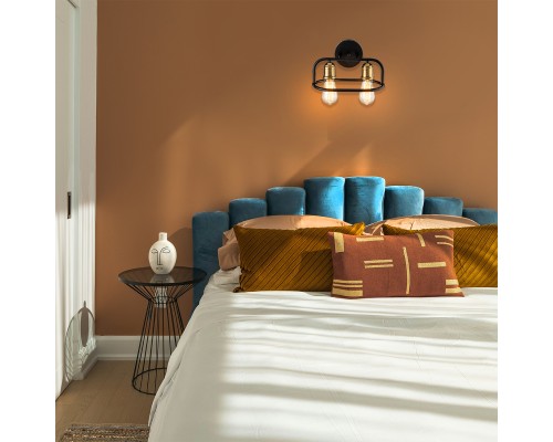 Настенный светильник Escada 659/2A E27*40W Black/Brass