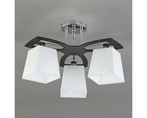 Потолочный светильник Escada 1116/3PL E27*60W Chrome/Black/White