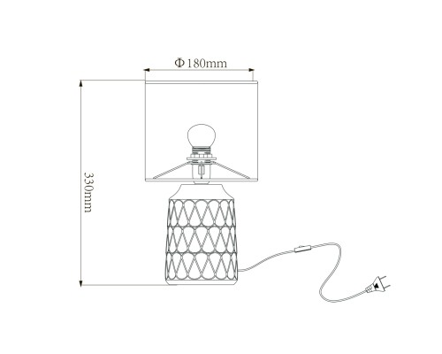 Настольный светильник Escada 10203/L E14*40W Grey