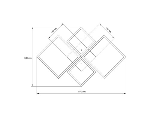 Потолочный светильник Escada 10246/4 LED*124W Chrome