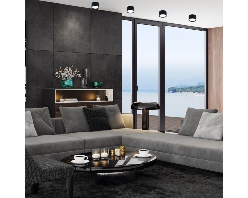 Потолочный светильник Escada 20005SMU/03 LED 12W 4200K черный матовый