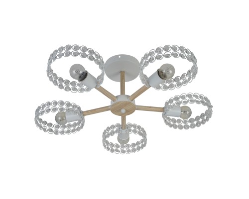 Светильник на штанге Escada 679/5P E27*60W White/Wood