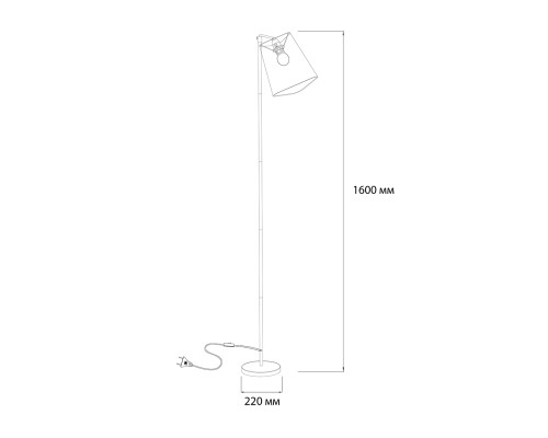 Напольный светильник Escada 10185/T E14*40W Chrome/Grey