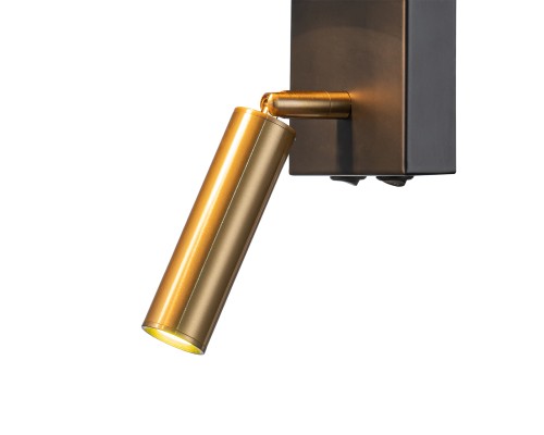 Настенный светильник Escada 589/1A E14*40W Black/Brass