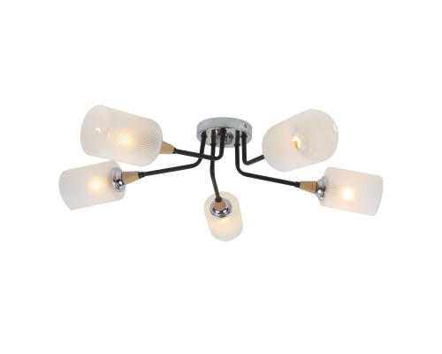 Потолочный светильник Escada 2101/5P E27*60W Black/Chrome