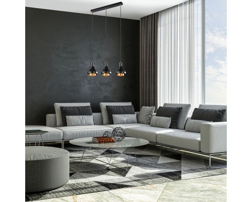 Подвесной светильник Escada 1147/3S E27*60W Black