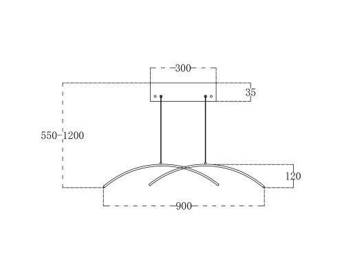 Подвесной светильник Escada 10212/S LED*36W Black